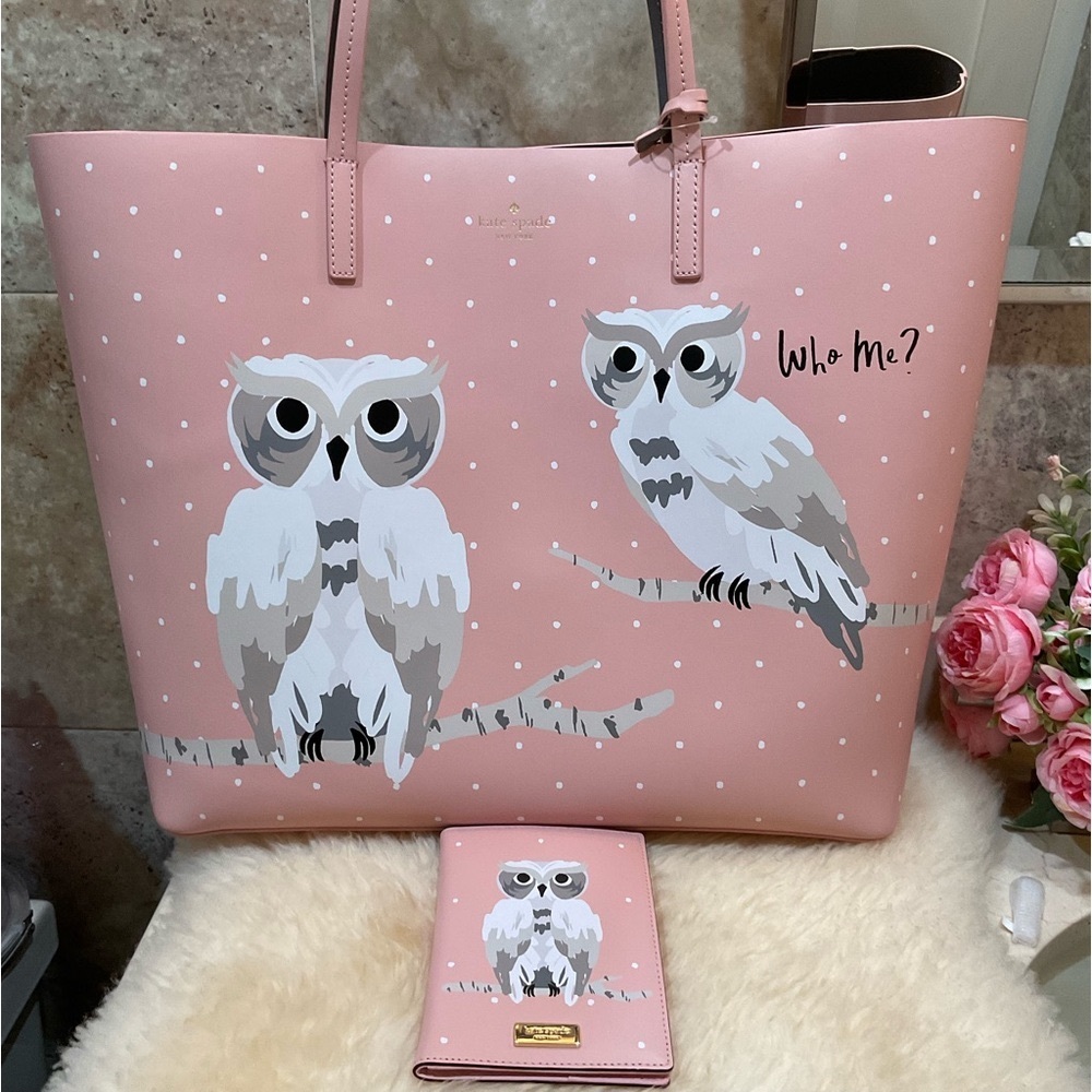 Kate spade Novelties - Blaze a Trail OWL 🦉 Tote and Passport Holder